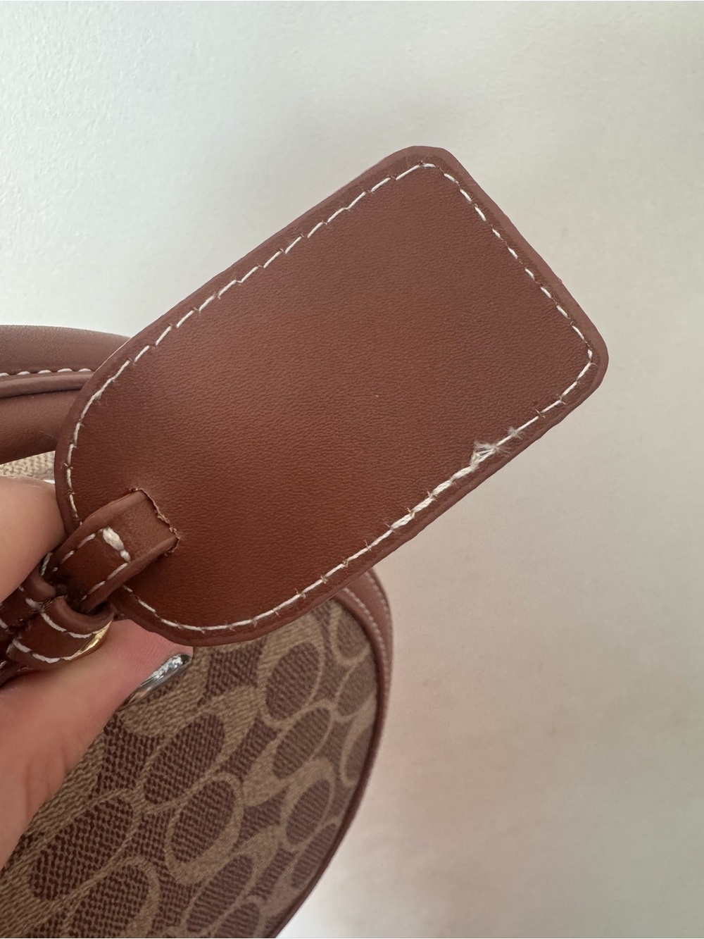 NWOT Brown Signature Round Bag - Picture 11 of 12